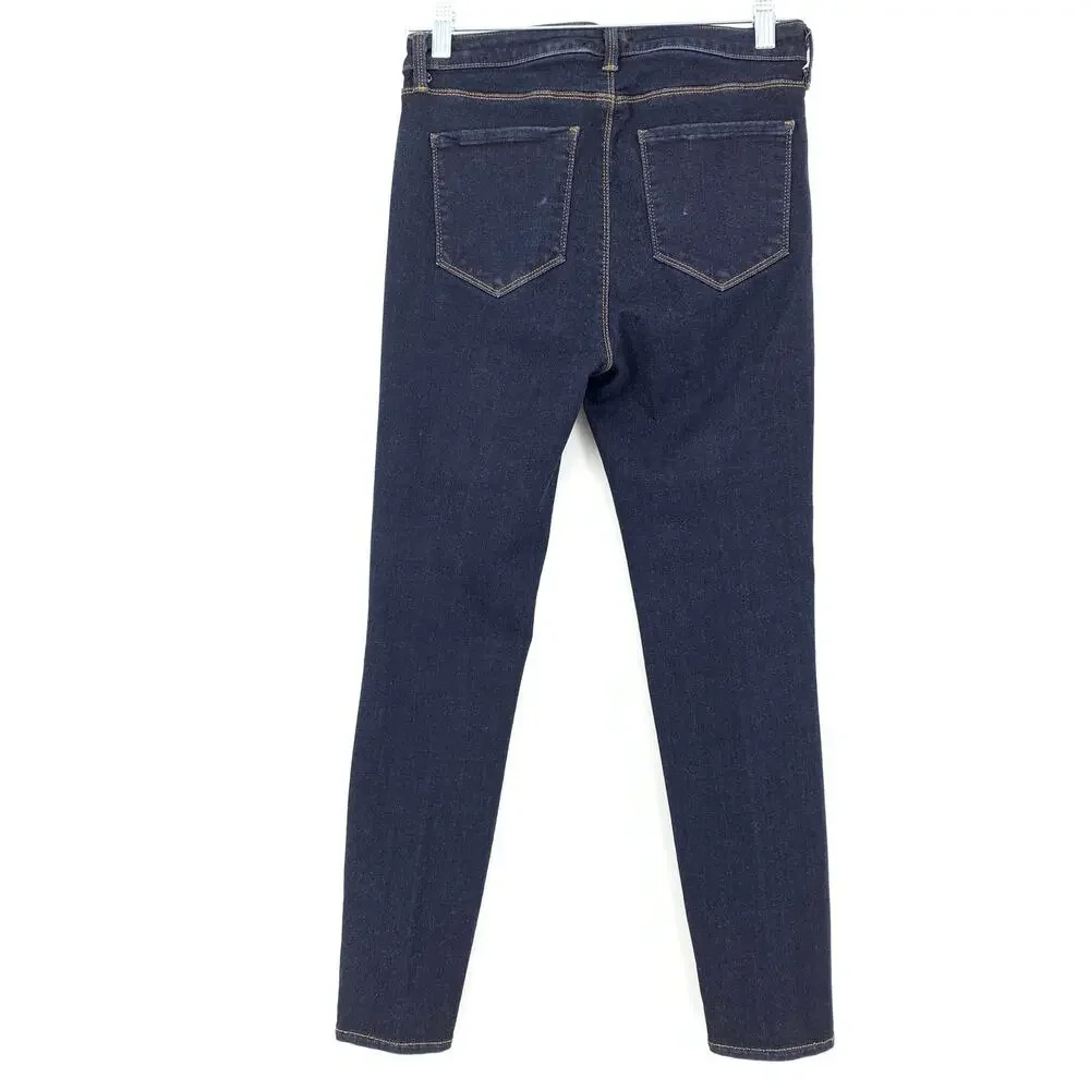 L'Agence Jeans Women's Size 28 Margot High Rise Skinny In Midnight Wash
